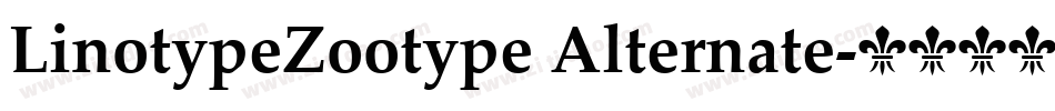 LinotypeZootype Alternate字体转换